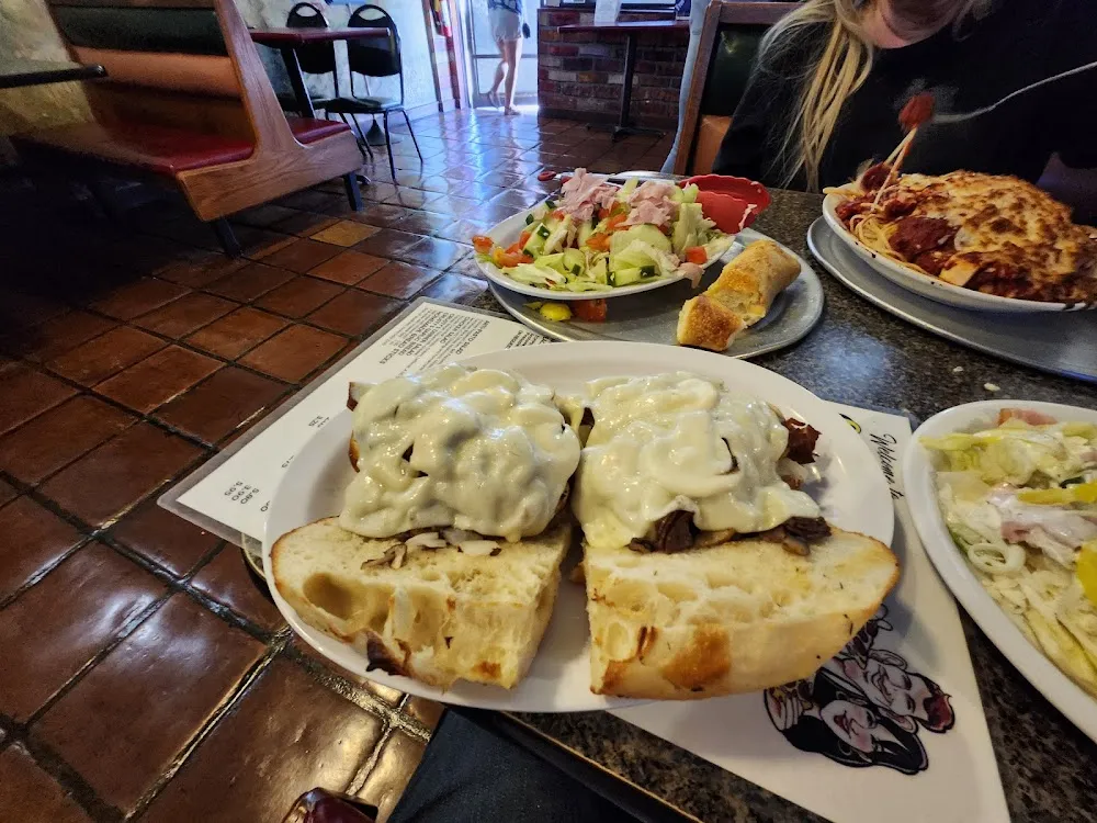 Steak and Cheese Sub with Mozzarella Cheese